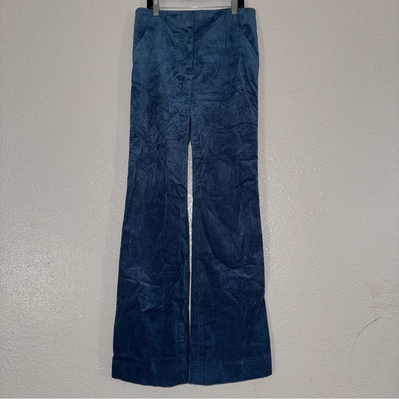 NWOT Basima Stretch Corduroy Flare Pants SIZE 0 - Picture 1 of 9